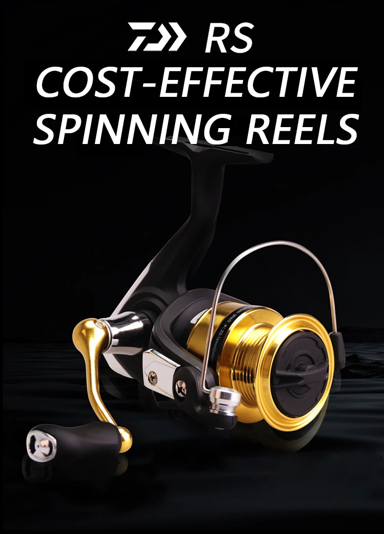 Vista frontal del carrete DAIWA RS