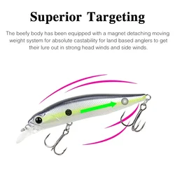 señuelo jerkbait flotante duro para spinning