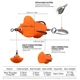 ShareShark Señuelo rana con mariposa purpurina doble anzuelo biónico - imagen 5