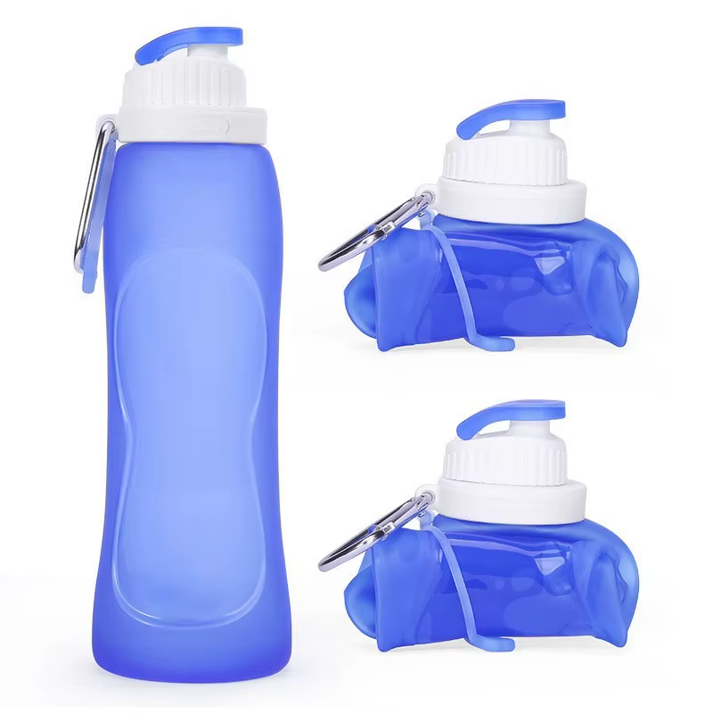 Hervidor plegable de silicona para camping y viajes