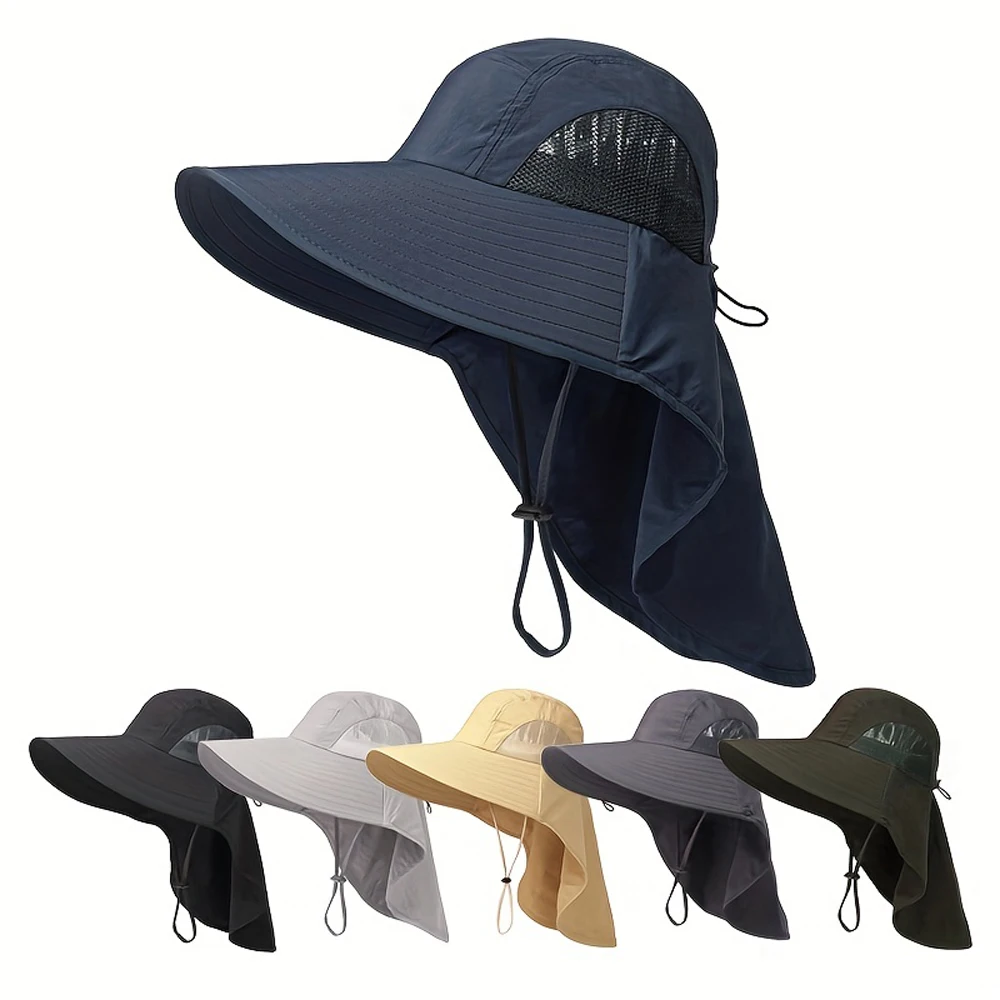 Sombrero de Pesca UV de ala ancha para exterior ligero unisex - imagen 4