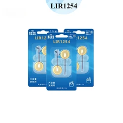 Pila de litio recargable LIR1254 para auriculares Bluetooth