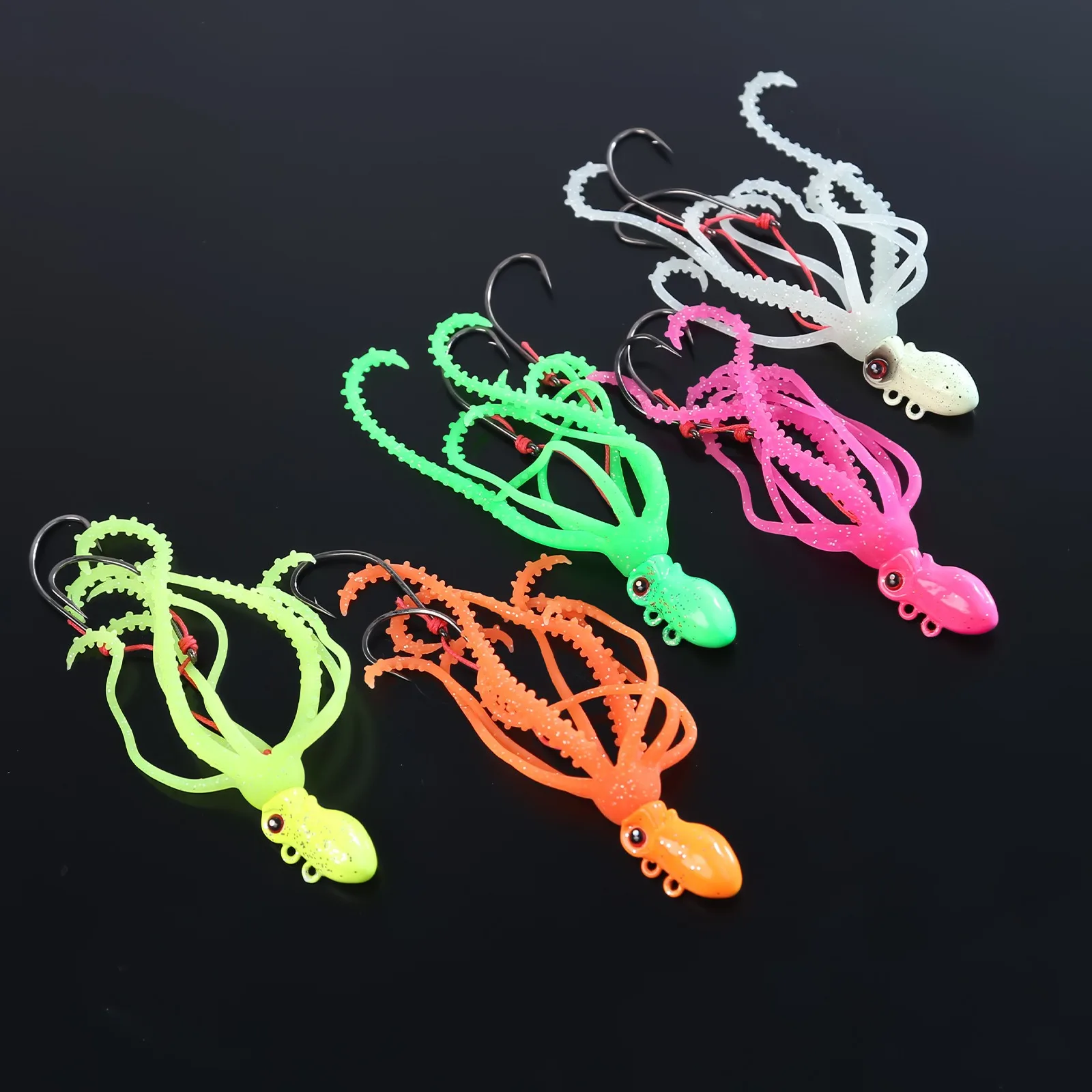 Señuelo pulpo TPE luminoso de hundimiento para pesca de atún