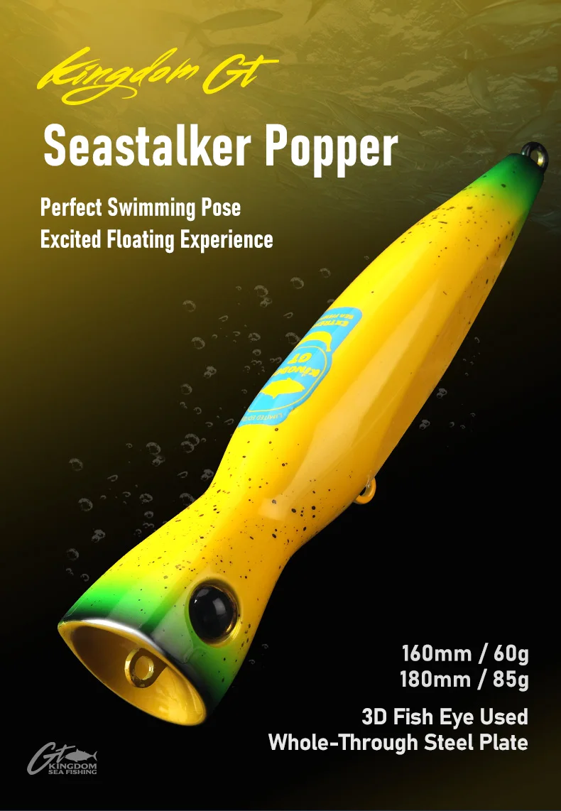 Señuelo Kingdom GT Popper Topwater vista lateral