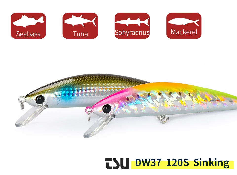 Cuerpo tipo minnow y acabado para agua salada