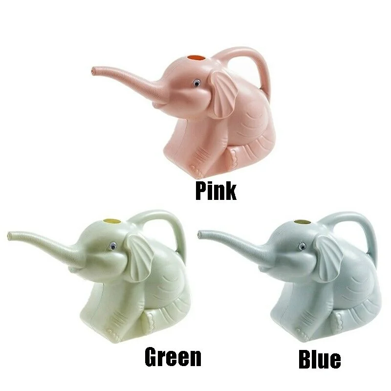 Vista trasera de la regadera elefante