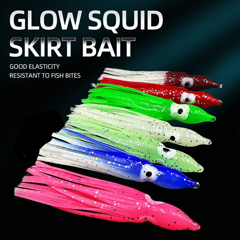 Señuelo vinilo Squid Skirt multicolor para lubina - imagen 4