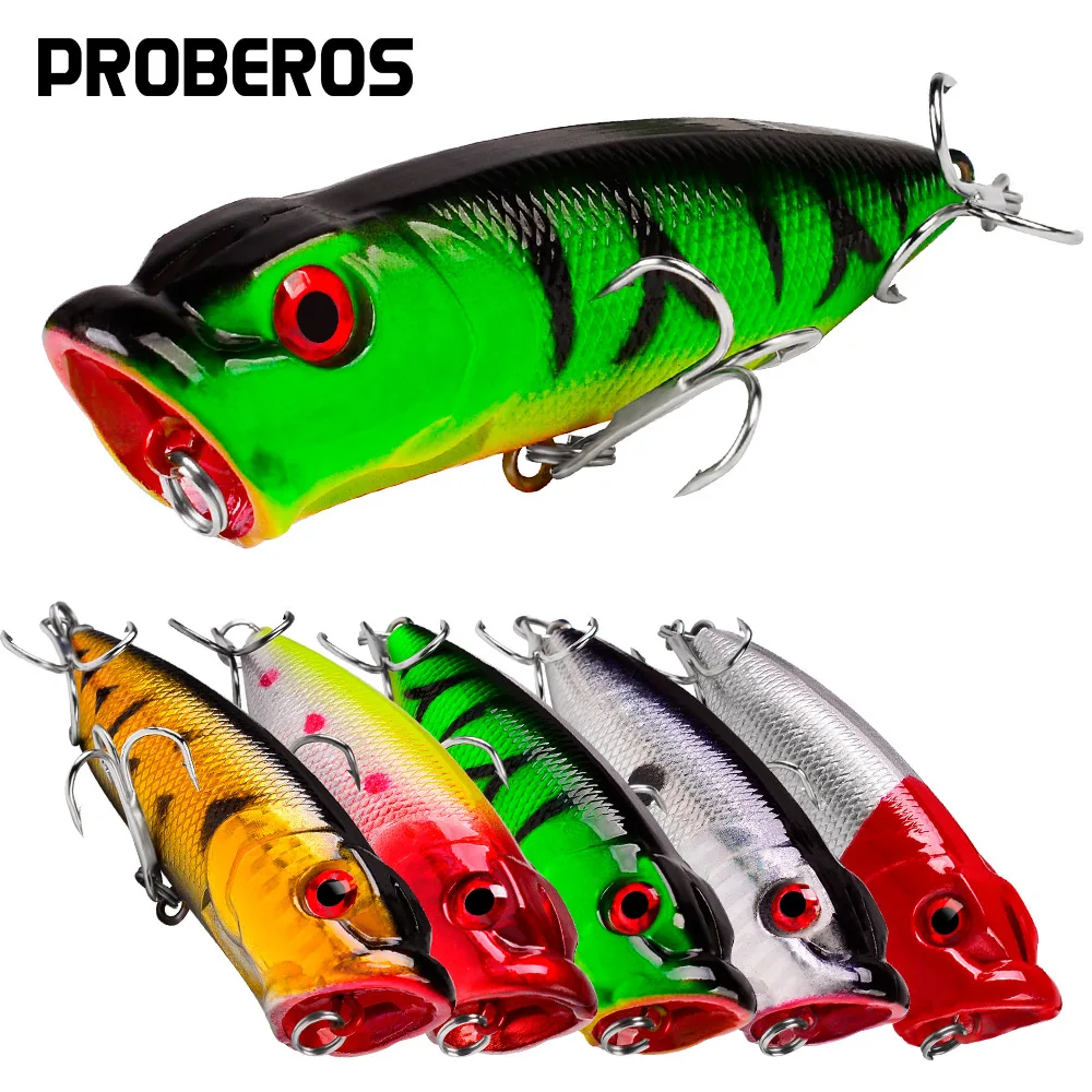 Proberos Popper de superficie señuelo duro para pesca