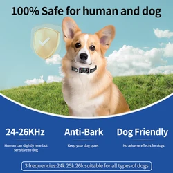 Collar antiladridos ultrasónico recargable para perros grandes y medianos
