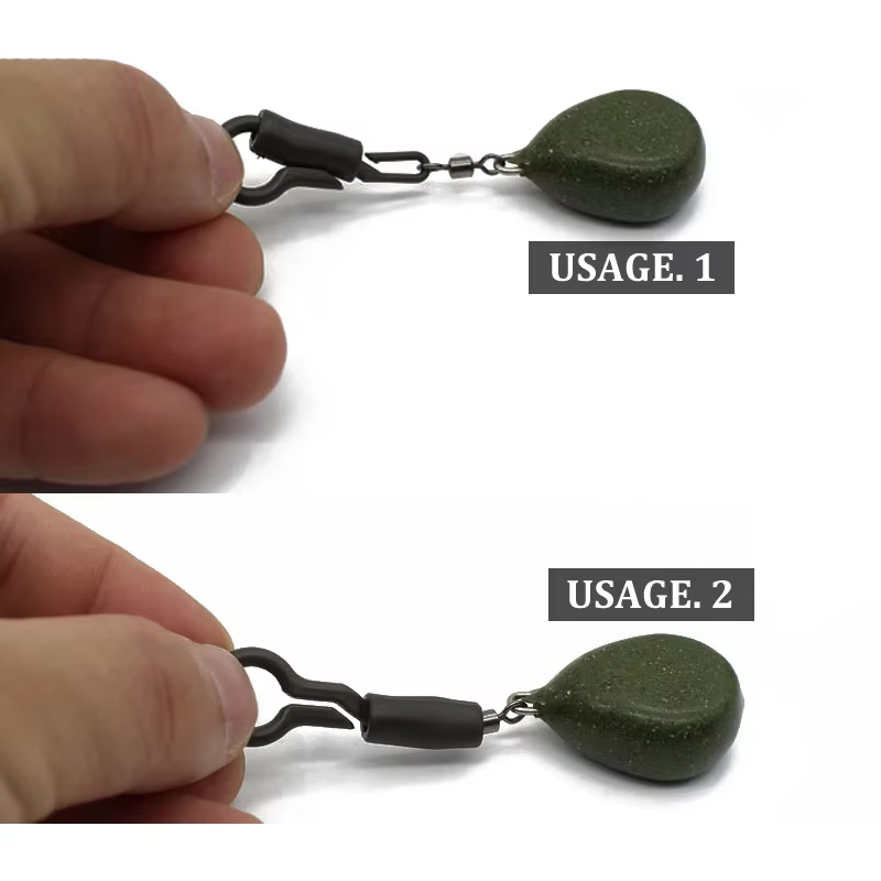 Clips de plomo traseros para carpa con manga de silicona - imagen 5