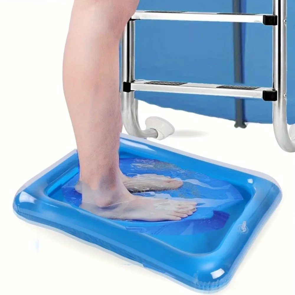 Bañera inflable plegable multiusos para pies y limpieza de piscina
