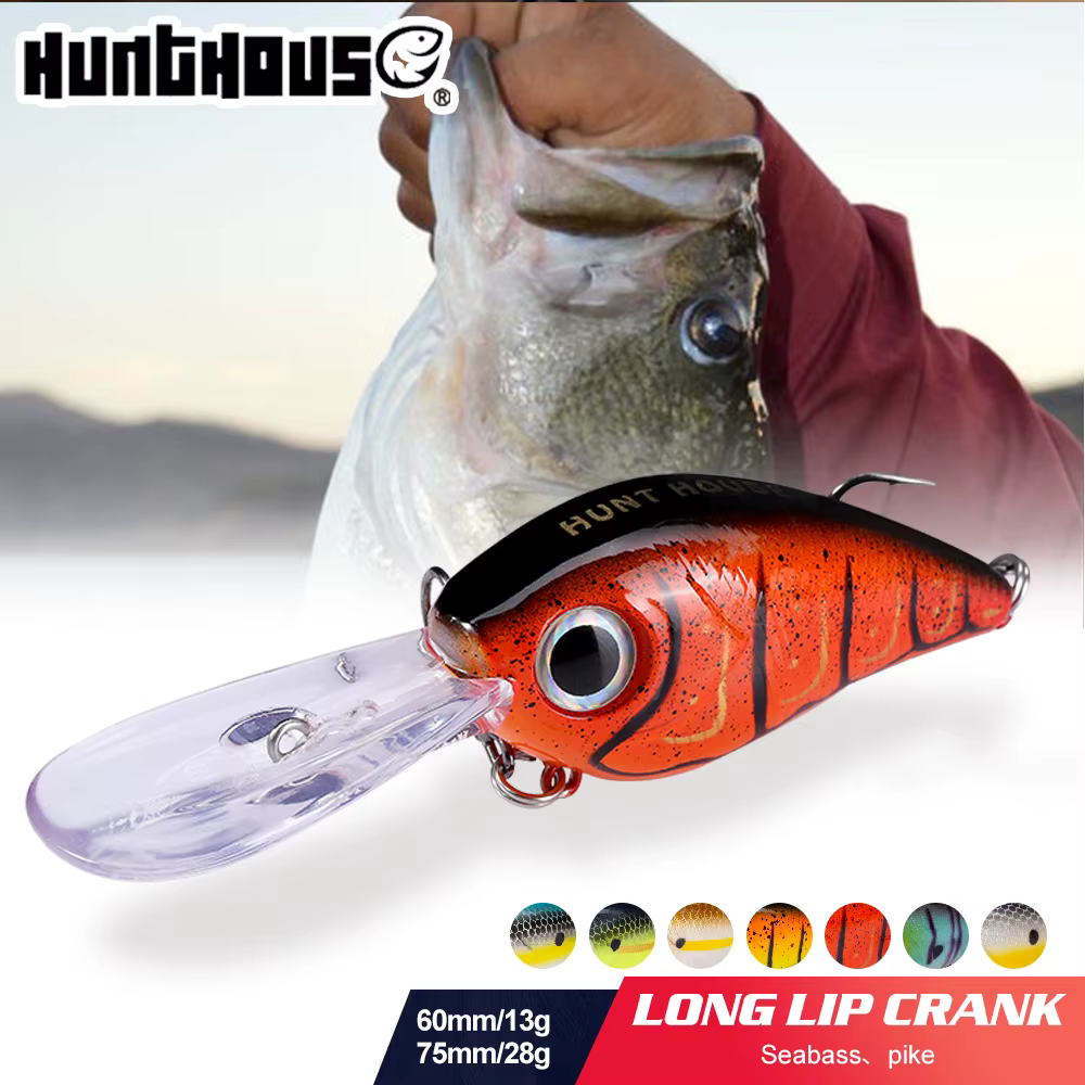 Hunthouse Jerkbait Minnow Señuelo con sonajero para trucha y lucio - imagen 2