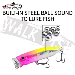 Walk Fish Popper 7 cm para lubina en superficie