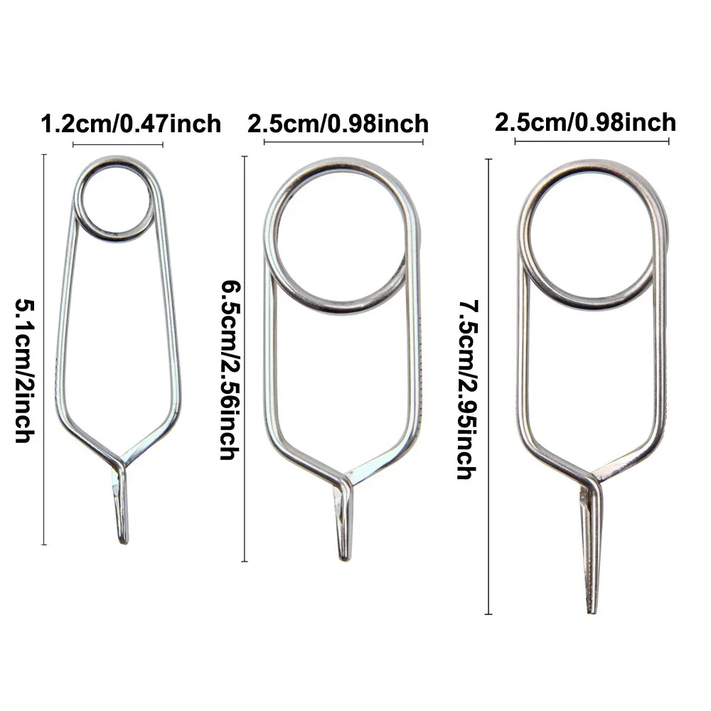 Alicates Hackle de acero inoxidable herramienta para atar moscas - imagen 3