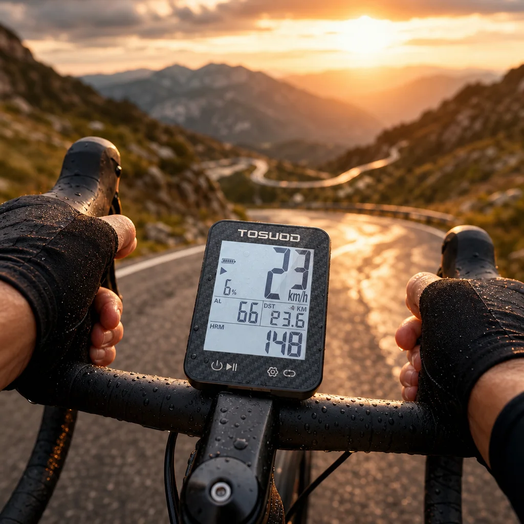 Ordenador de bicicleta con GPS resistente al agua y velocímetro - imagen 3