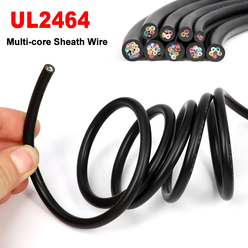 Cable de cobre estañado negro 2464 en PVC para conexiones y bricolaje