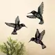 Iron Bird decoración de pared de metal con colibrí calado hueco - imagen 4
