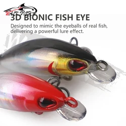 WALK FISH Sinking Minnow Crank Wobbler hundible para trucha y lucio