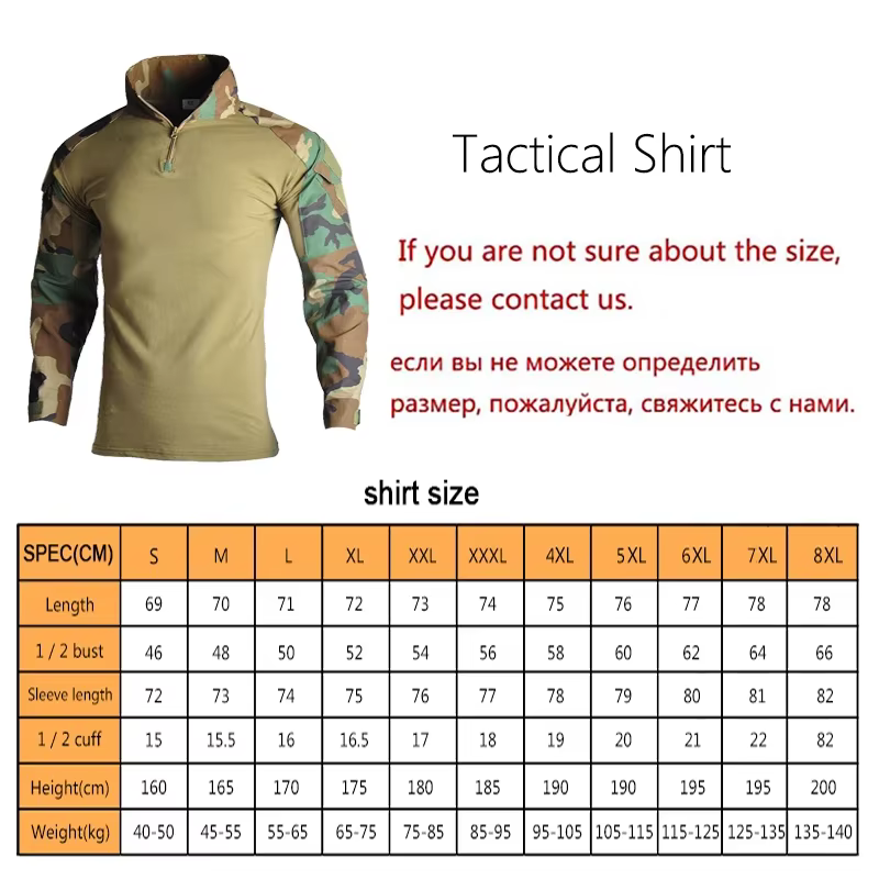 HAN WILD Camisa de pesca camuflaje para hombre – Airsoft, caza - imagen 3