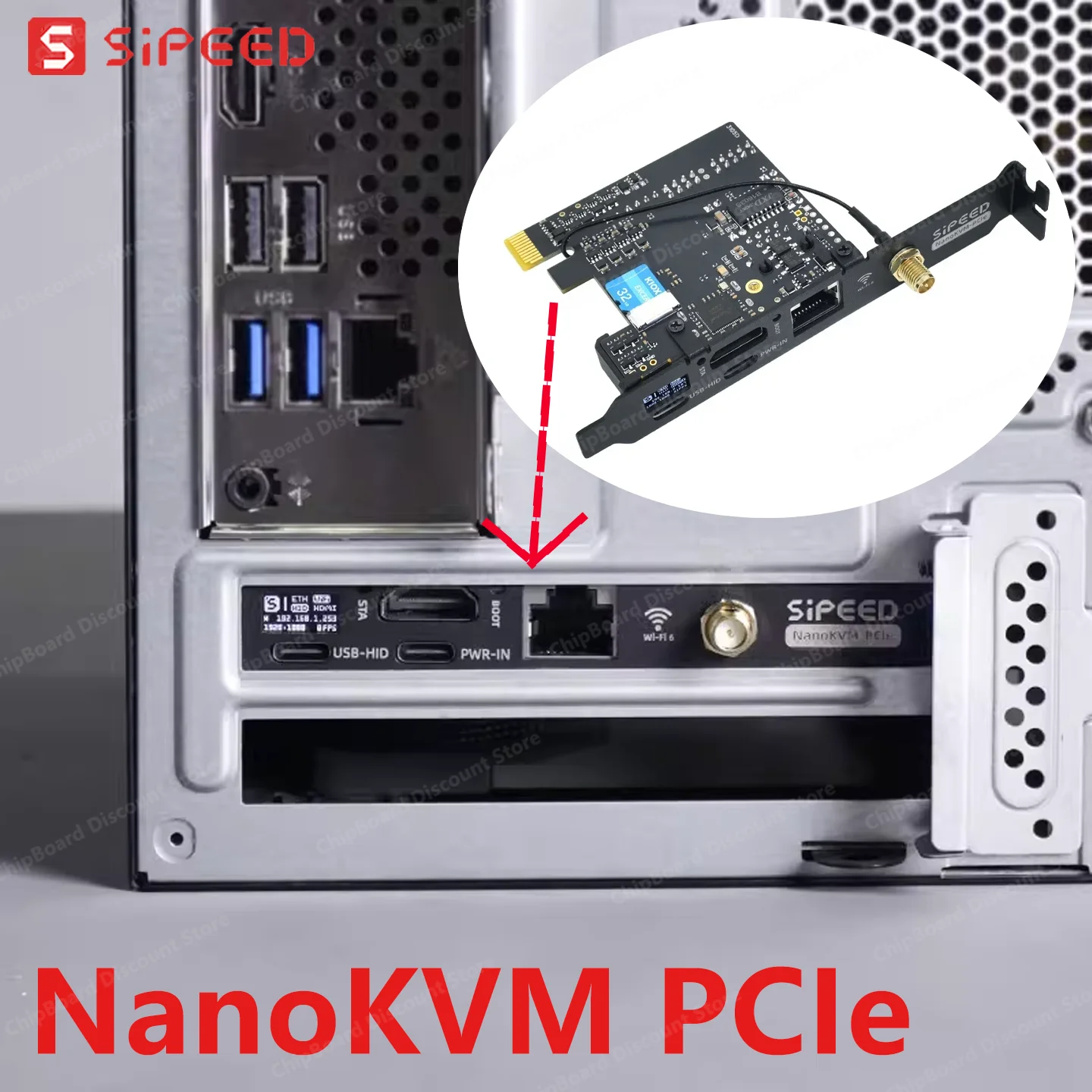 NanoKVM PCIe Sipeed KVM remoto UART HDMI USB para RISC-V - imagen 3