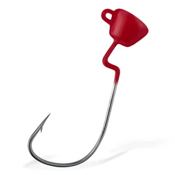 Jig Head Ned Rig con anzuelo EWG y vástago para vinilo trucha