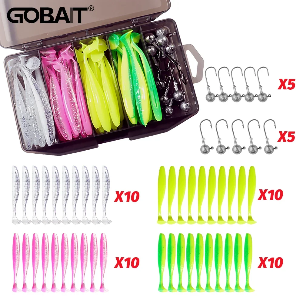 Kit completo de señuelos GOBAIT con caja de aparejos