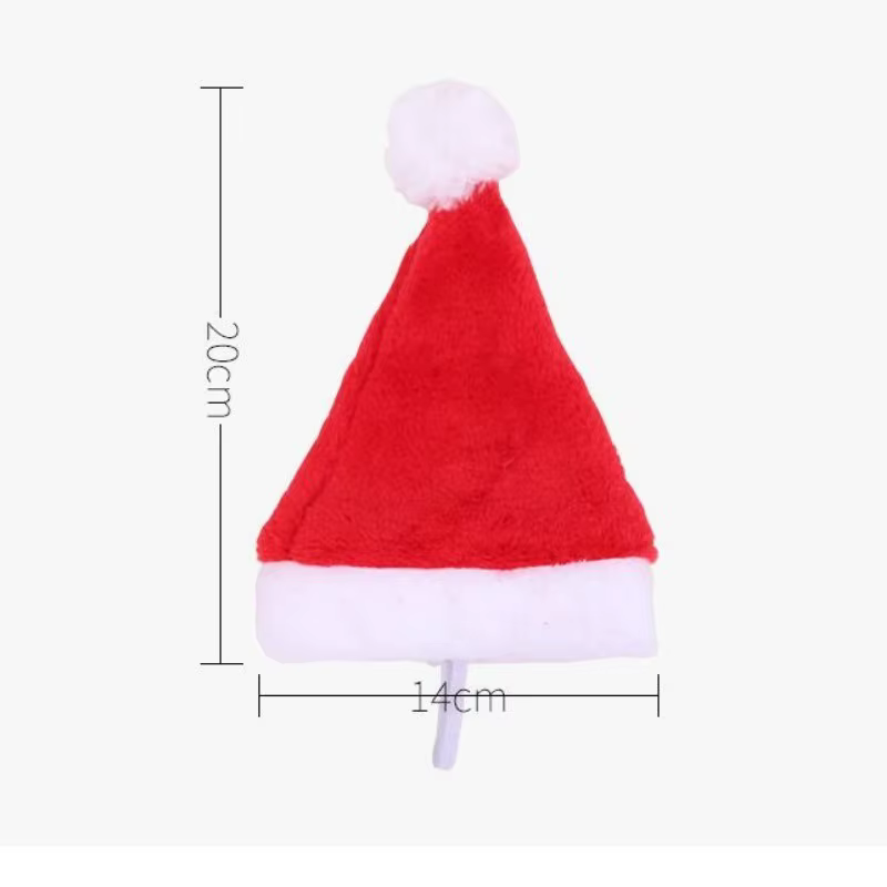Gorro Papá Noel para Mascotas: Gato, Perro y Cachorro