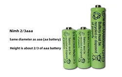 Batería recargable Ni-MH para luz LED solar de jardín