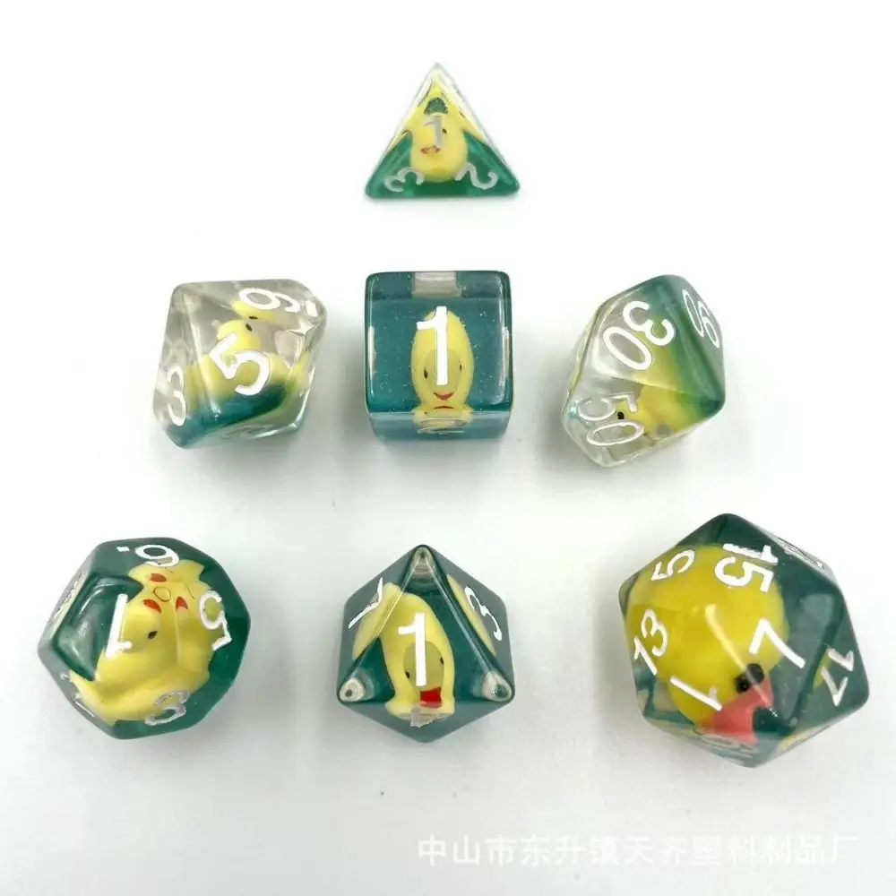 Dados acrílicos multifacéticos