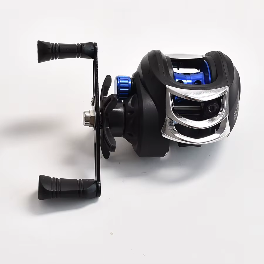 Carrete Baitcasting AK200 – 7,2:1 alta velocidad, 8kg arrastre fundición - imagen 4