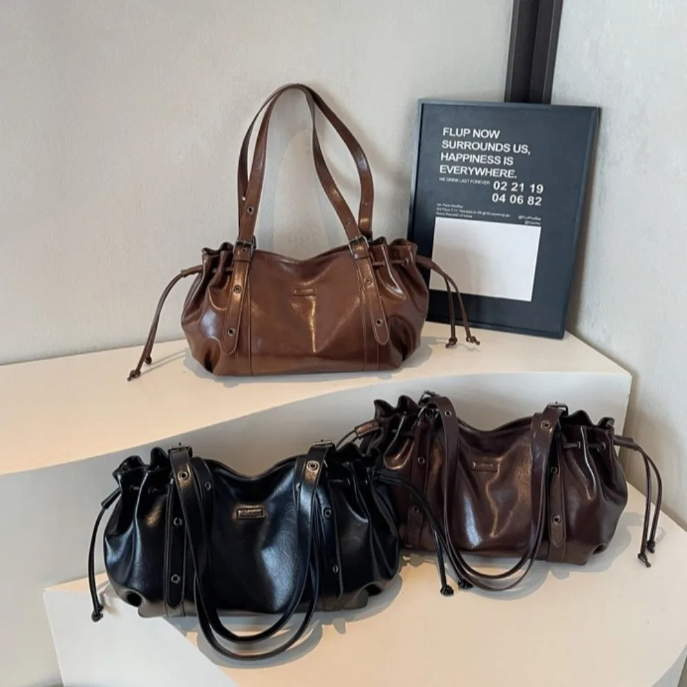 Bolso de hombro de cuero suave multifuncional de gran capacidad - imagen 4