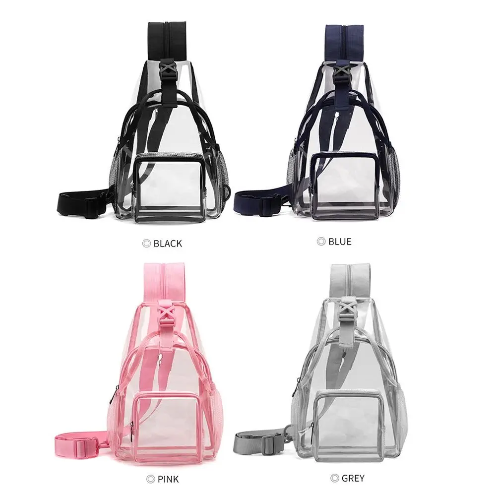 Bolso cruzado de pecho multicolor PVC transparente – doble uso - imagen 5
