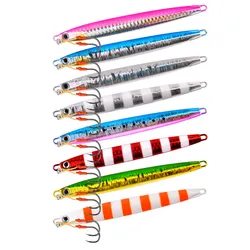 Señuelo de metal Jigging para agua salada con anzuelo de púas