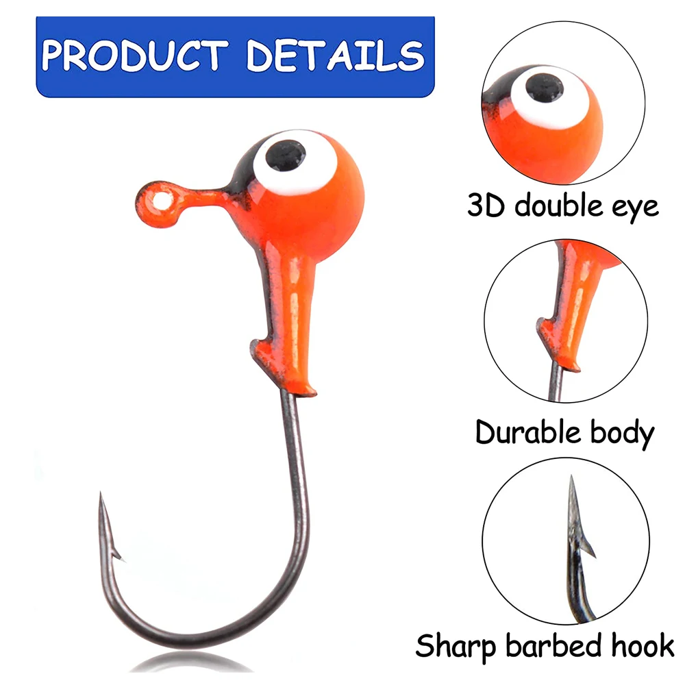 Anzuelos Jig Head para Lubina – Púas de acero para vinilo - imagen 3