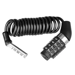 Candado para bicicleta con combo de 4 dígitos y cable de acero