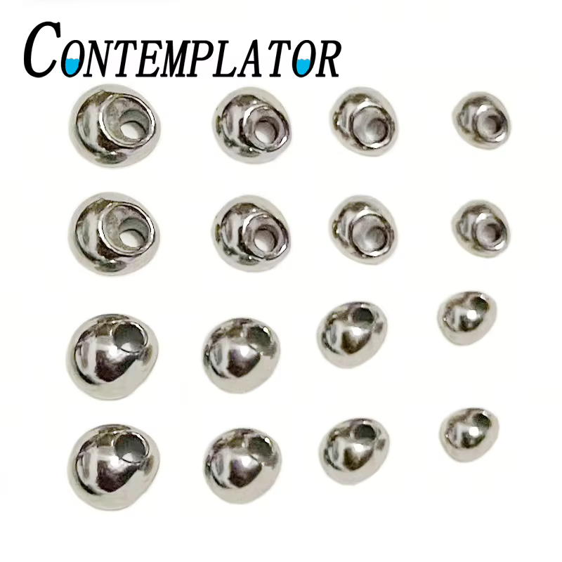 Perlas de tungsteno en gota lagrima plateada para mosca ninfas