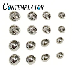 Perlas de tungsteno en gota lagrima plateada para mosca ninfas