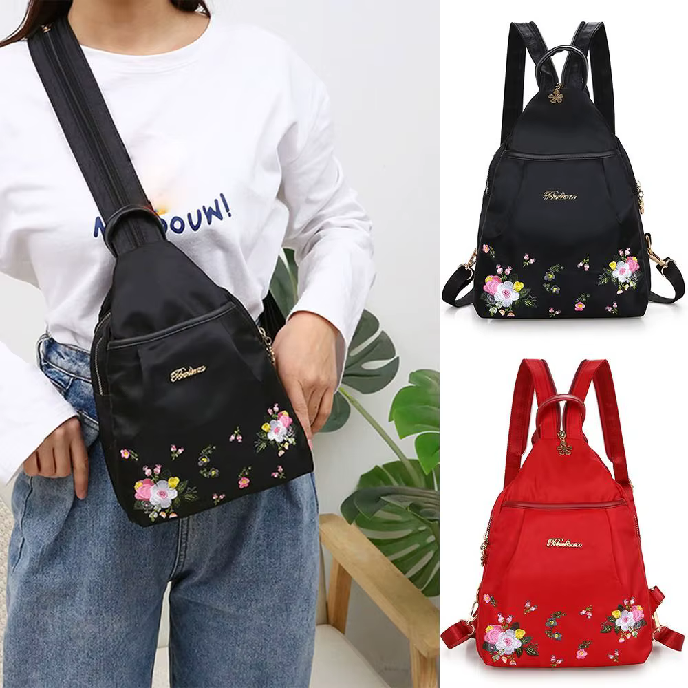 Mochila Bordada de Gran Capacidad para Mujer – Oxford Informal