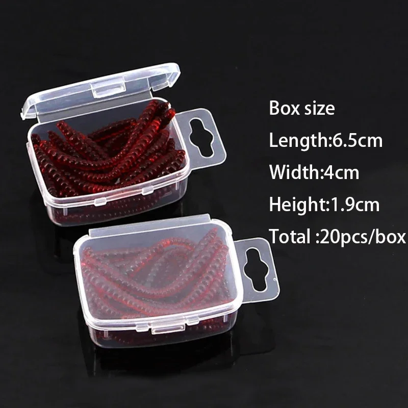 OUTKIT Señuelos vinilo 5,5 cm – 20 unidades con caja - imagen 4