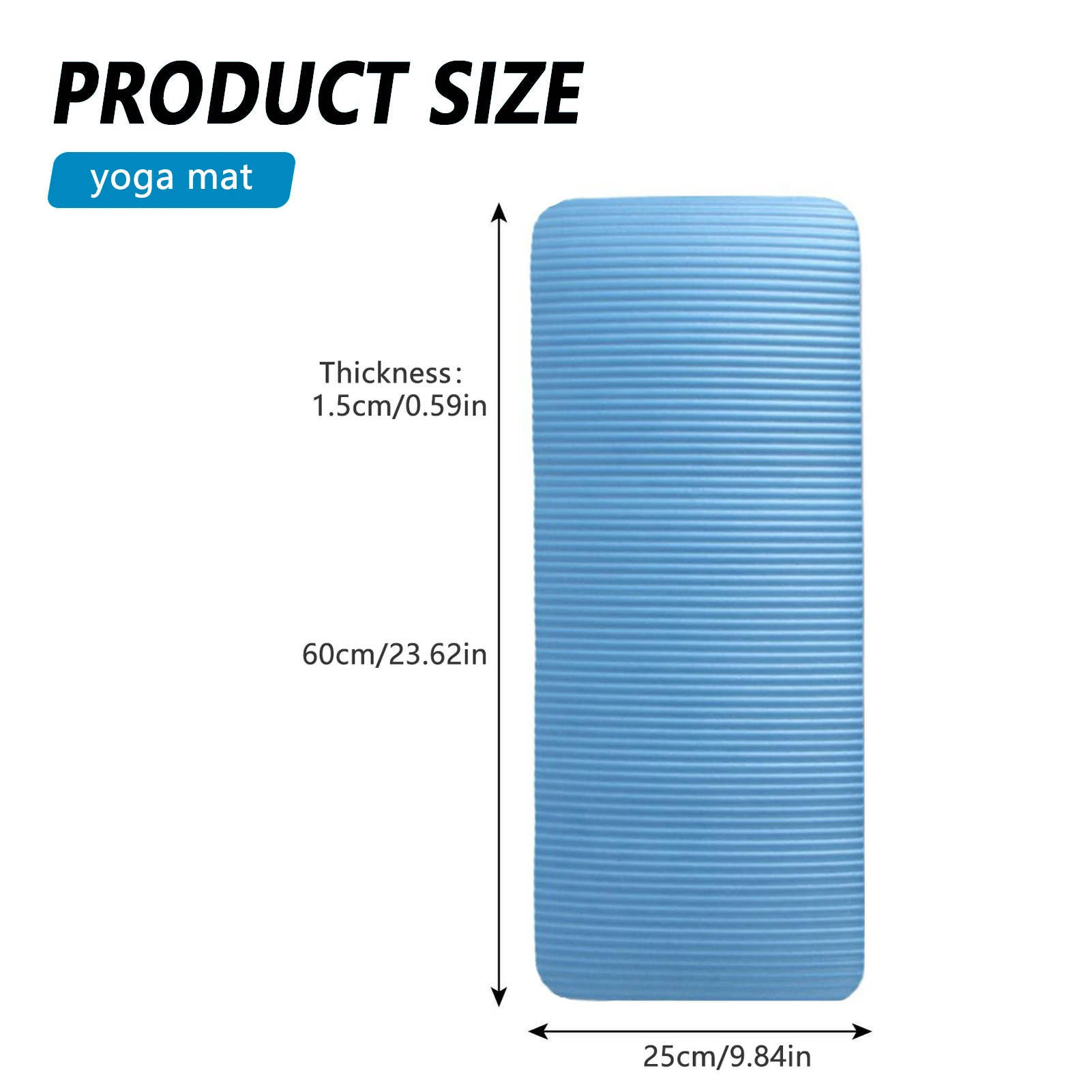Estera de yoga 60x25cm para pesca y deporte - 15 mm - imagen 5