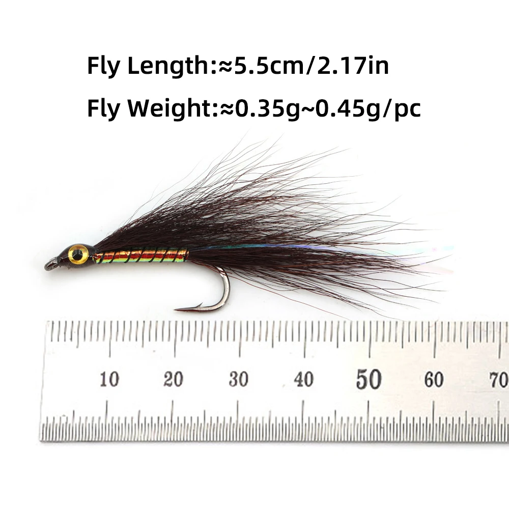 Wifreo Bucktail Minnow – Señuelo de mosca para trucha, bass y lucio - imagen 3