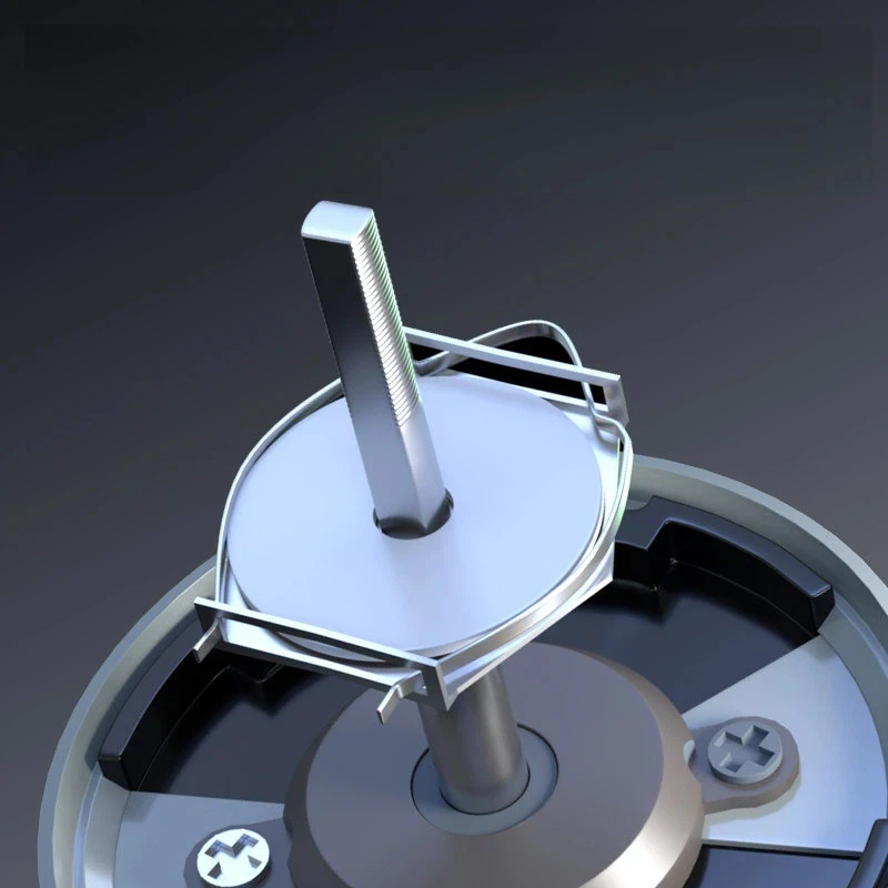 Carrete giratorio de aluminio mecanizado y bobina poco profunda - imagen 4
