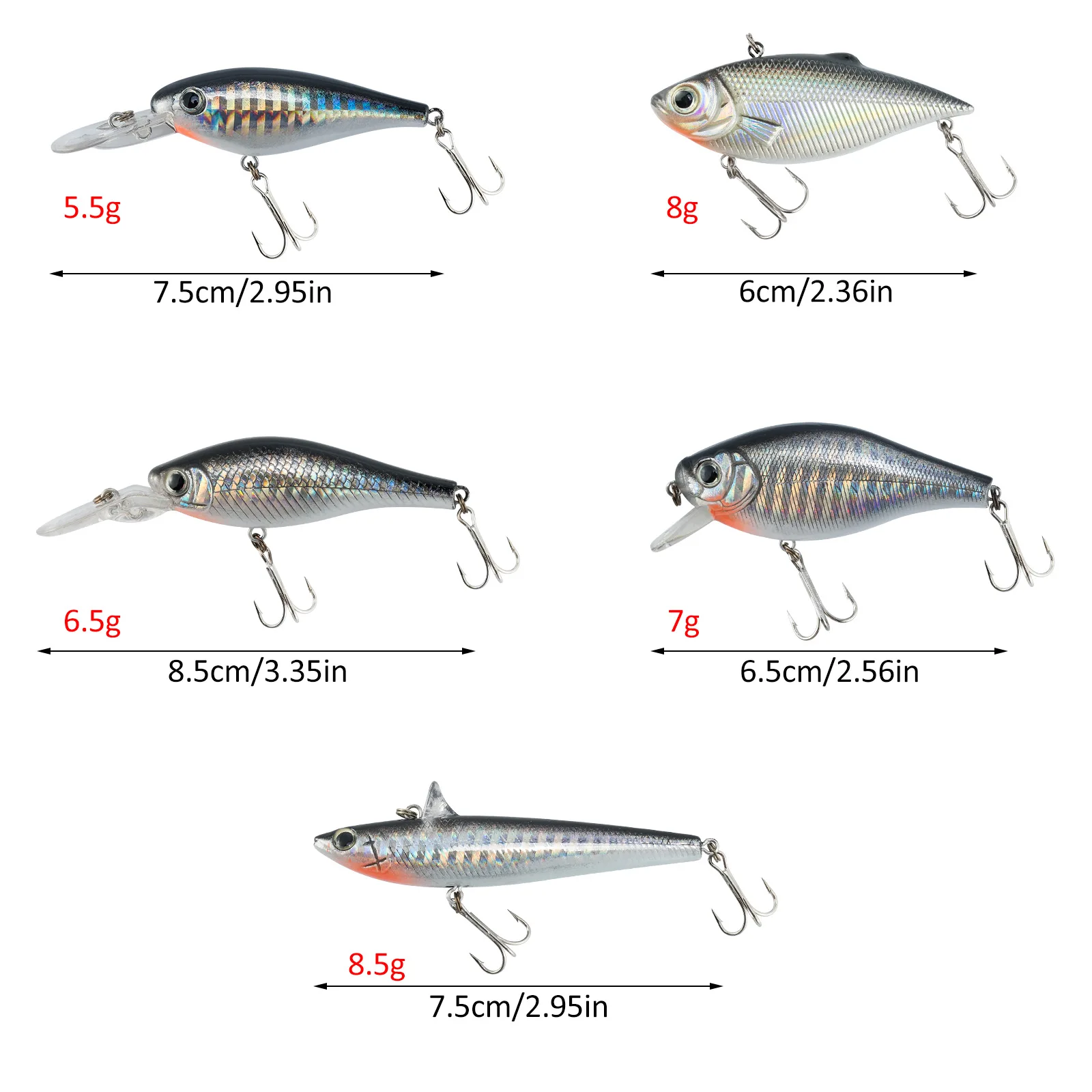 Crankbait VIB minnow de buceo profundo para agua salada, lucio - imagen 5