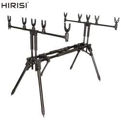 Reposacañas Hirisi de Aluminio para 3 Cañas de Carpa Plegable