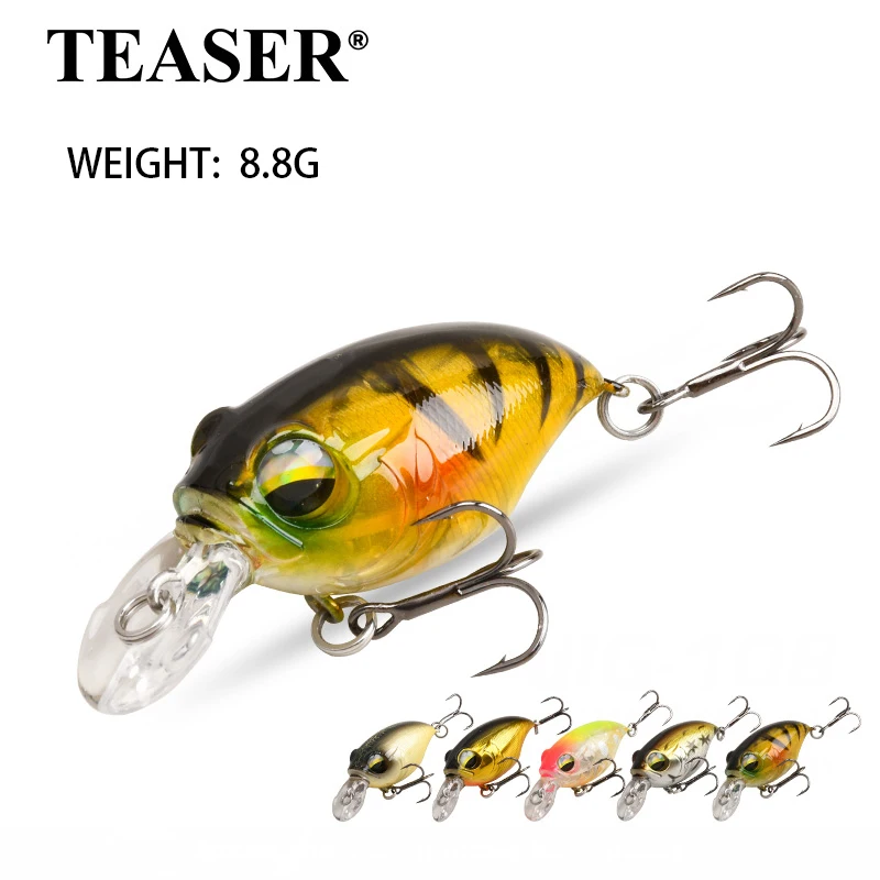 TEASER WLF006 Señuelo Chubby para perca de mar con triples - imagen 4