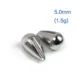 Cabezas de plantilla de lágrima pequeña de tungsteno para moscas - imagen 4