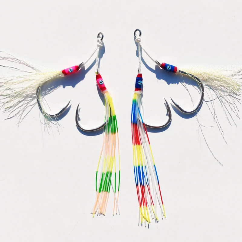 Asistentes Jigging Falda Silicona – Anzuelos de Pesca Técnica - imagen 4
