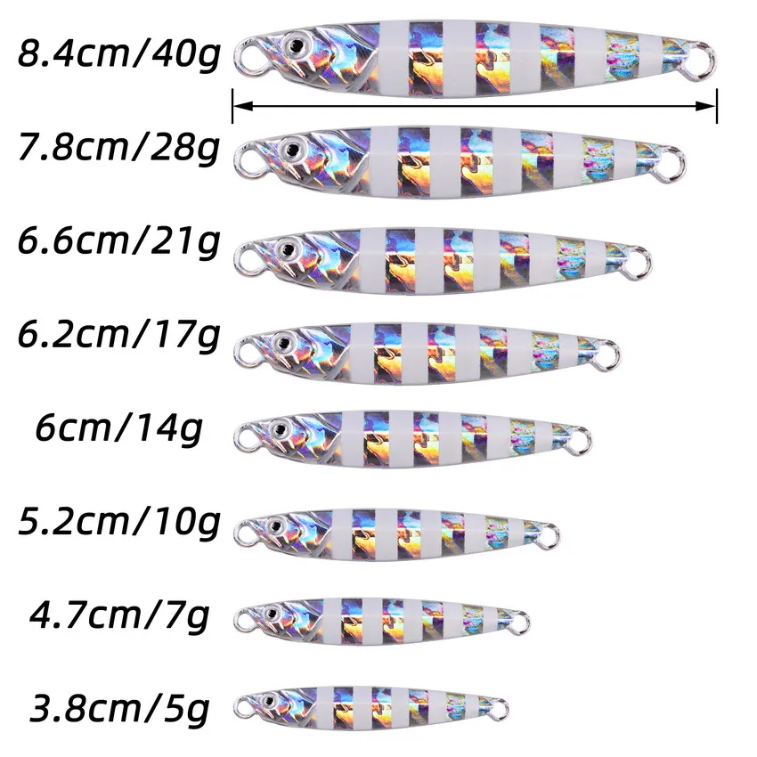Jig metálico para pesca deportiva spinning y casting – Señuelos
