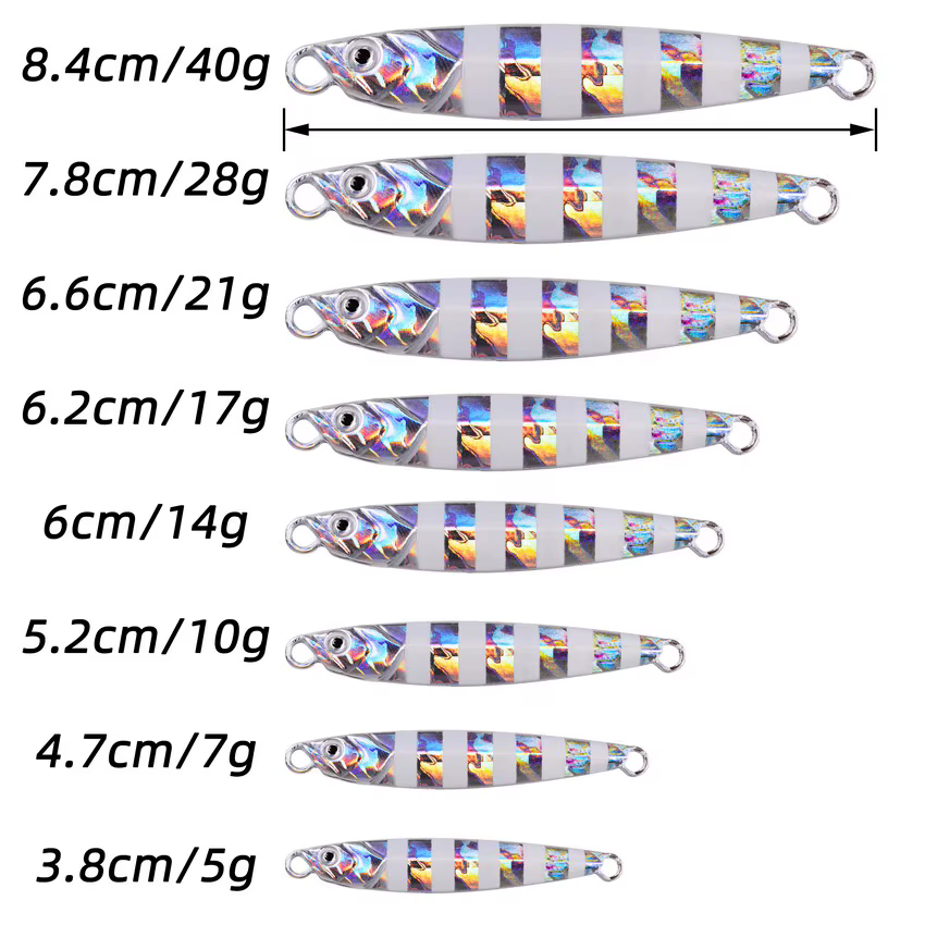 Jig metálico para pesca deportiva spinning y casting – Señuelos