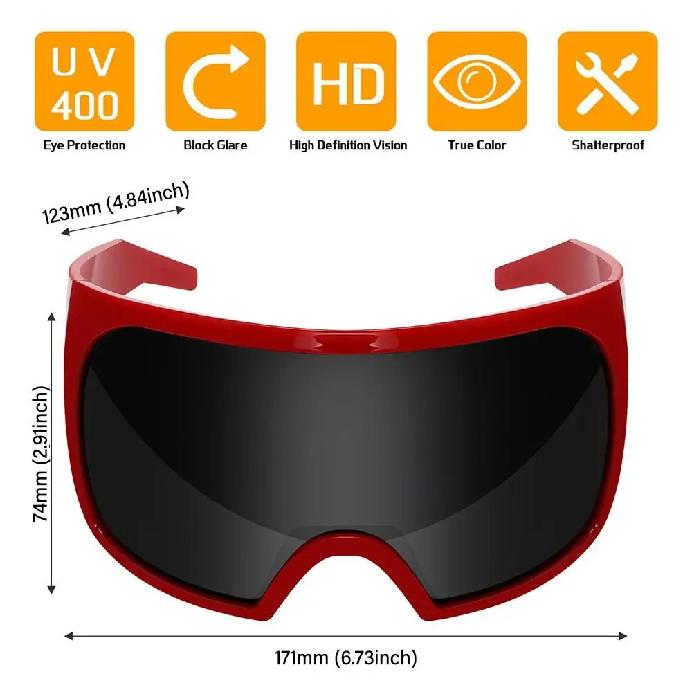 Gafas de pesca polarizadas estilo Punk – Lentes grandes envolventes - imagen 3